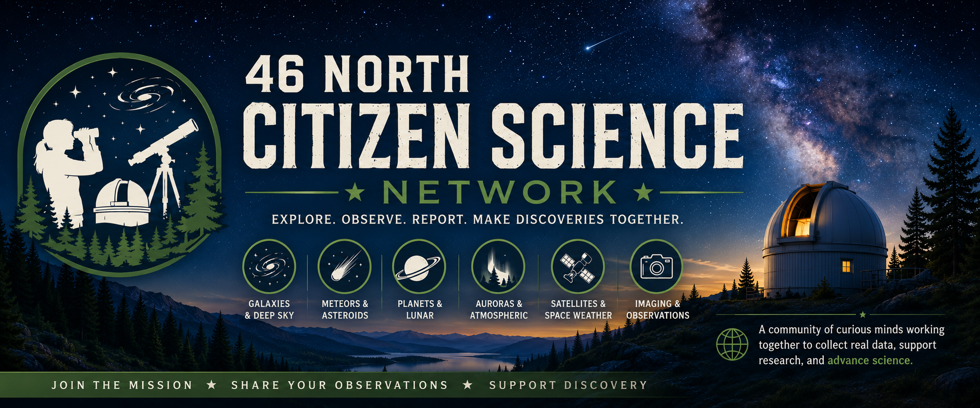 46 North Citizen Science Network header